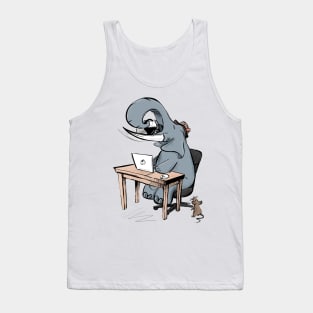 Caffeinated Elephant (Color) Tank Top